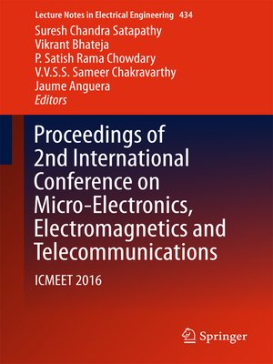 cover image of Proceedings of 2nd International Conference on Micro-Electronics, Electromagnetics and Telecommunications